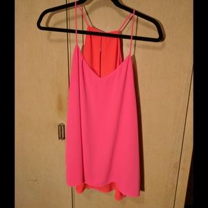 Express Reversible Pink/Red Tank Top